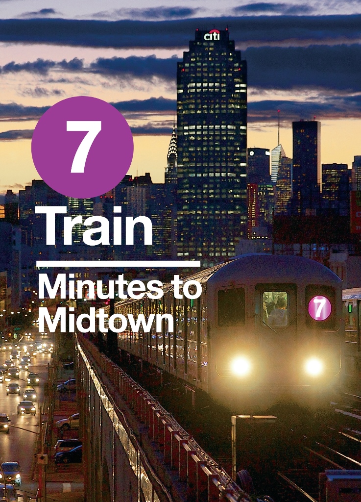 7 Train Minutes to Midtown Logo