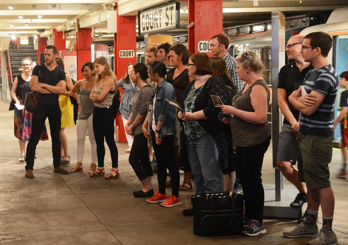 Group Tour on Transit Museum Platform