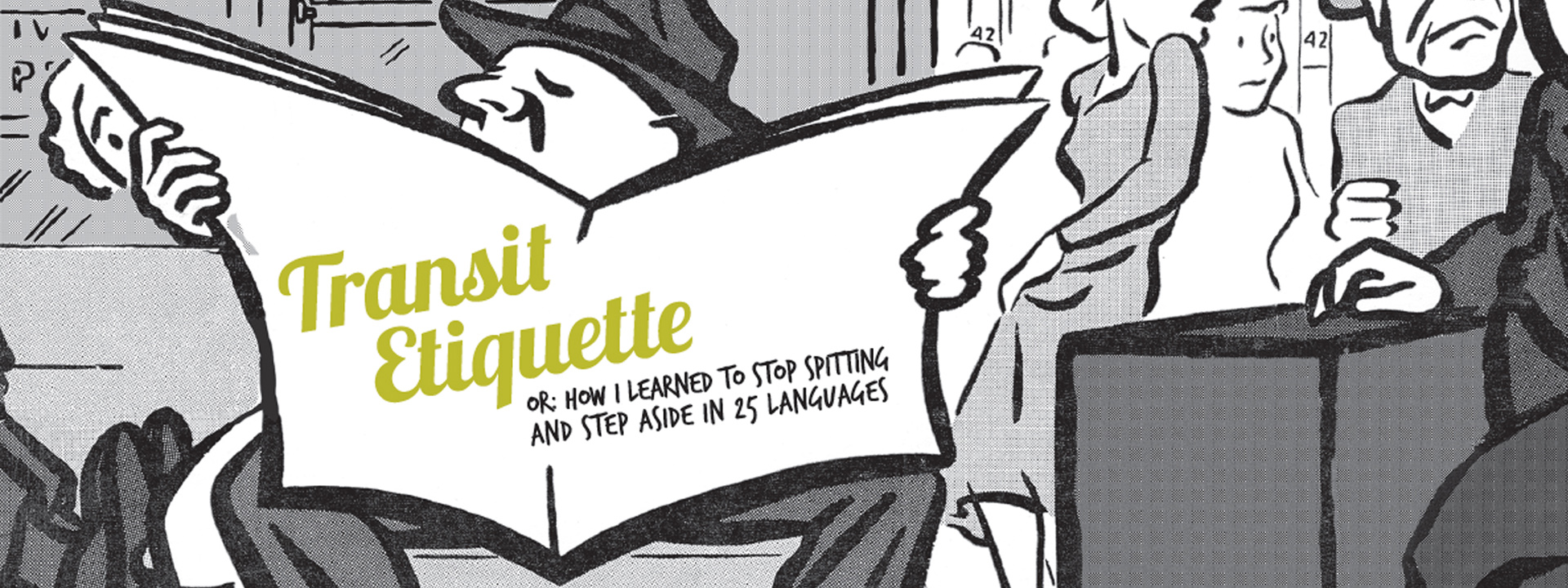 Transit Etiquette Exhibit Title Treatment