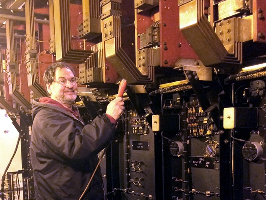 Robert W. Lobenstein leading tour of Substation #13