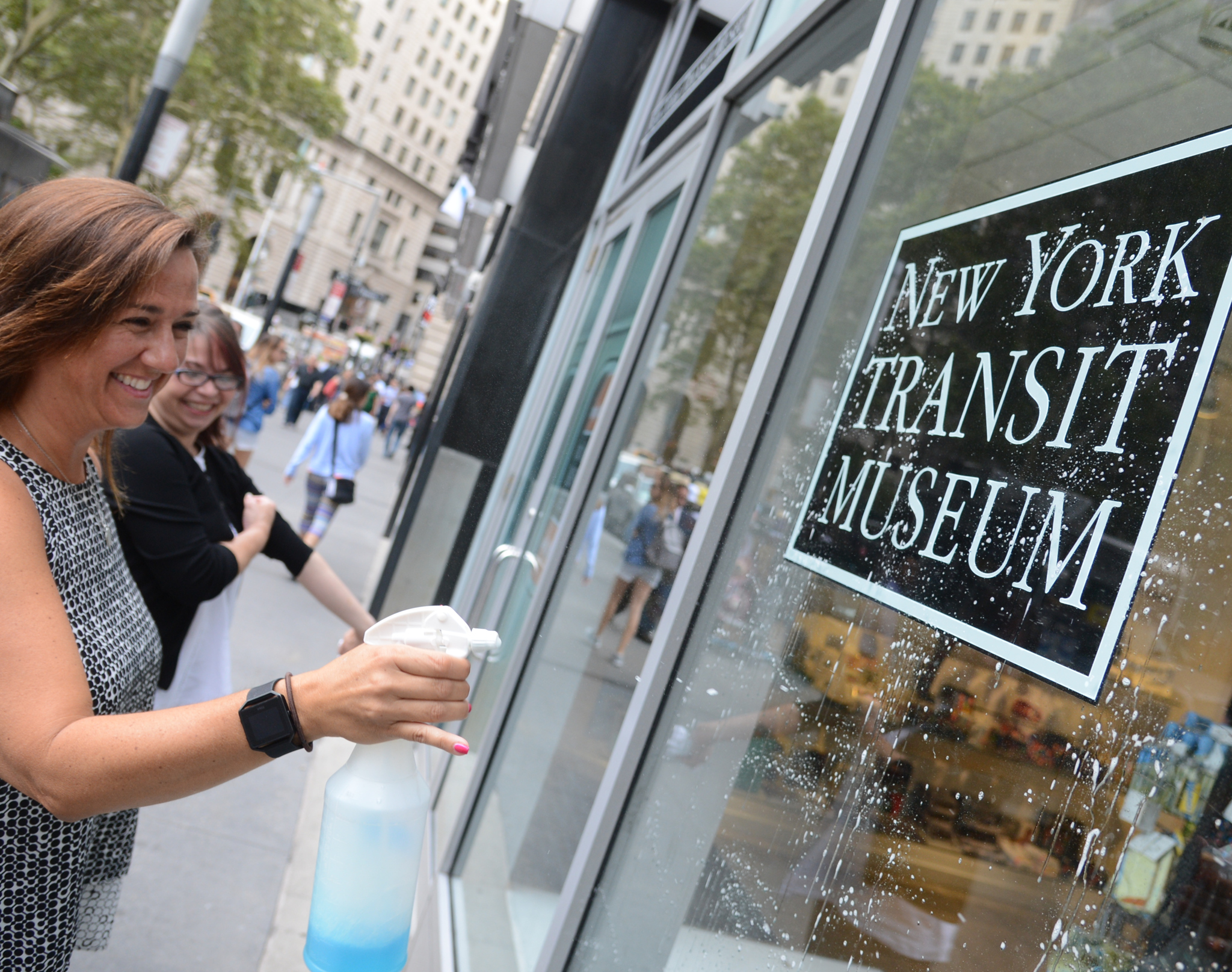 Museum Director Concetta Bencivenga on Opening Day of the Museum's New Store at 2 Broadway in Lower Manhattan