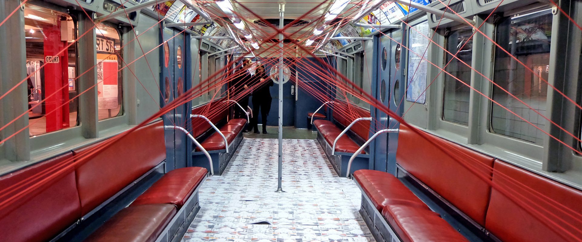 Art Installation in a Vintage Train Car at PLATFORM program series