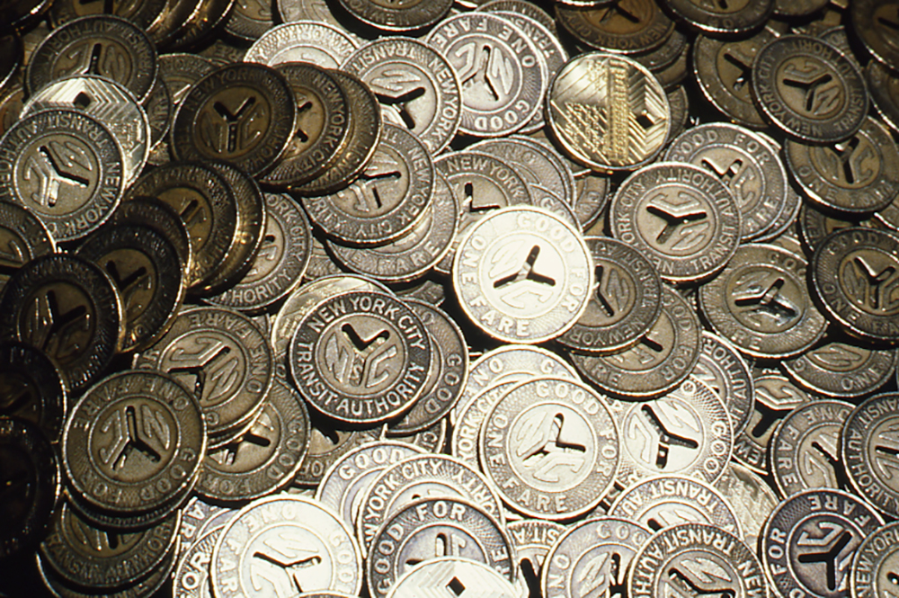 Tokens, 1991; New York Transit Museum, NYCT Photo Unit Collection