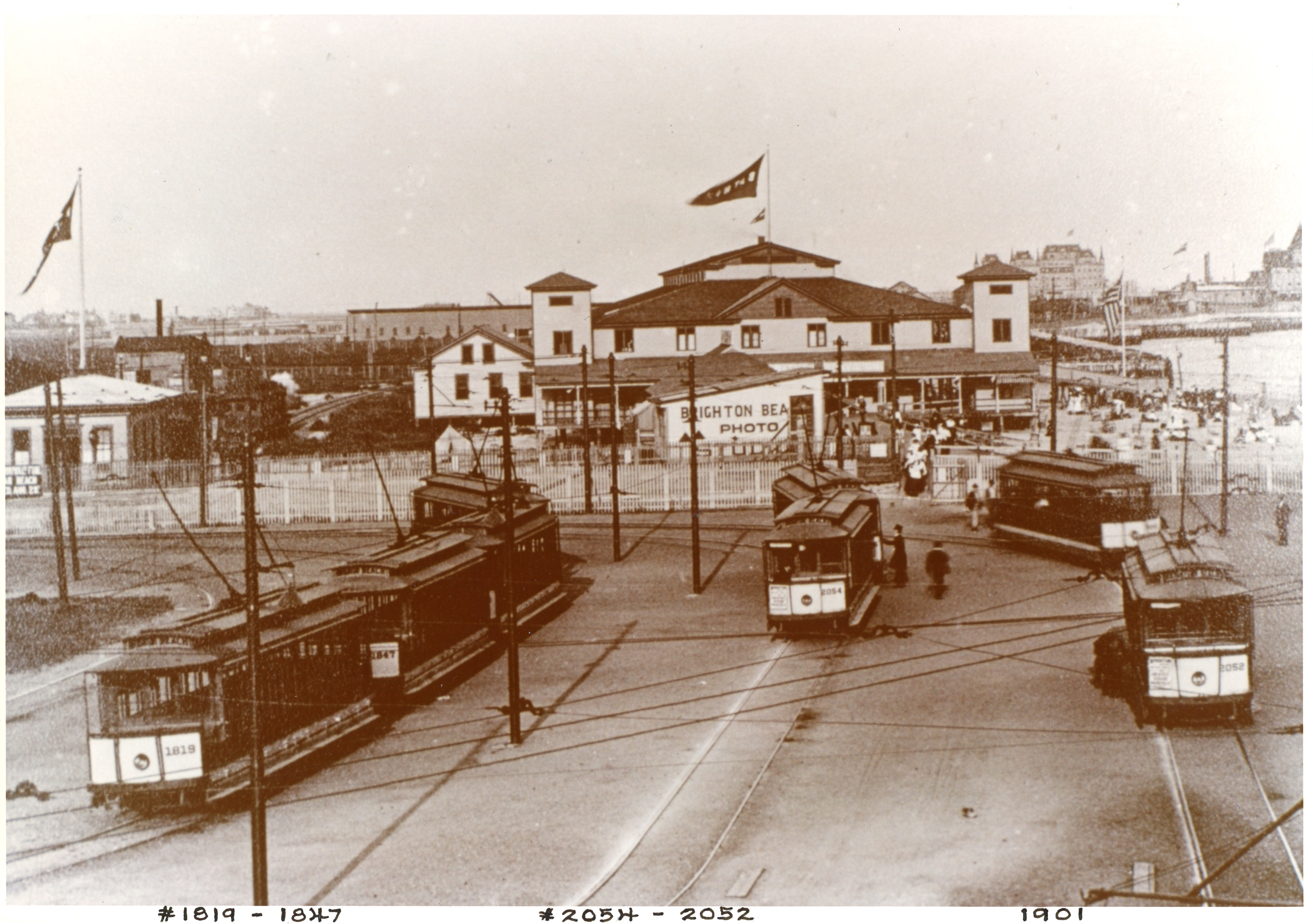 photograph of a stop along Brighton Line