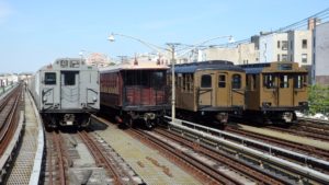 Parade Of Trains At Brighton Beach New York Transit Museum