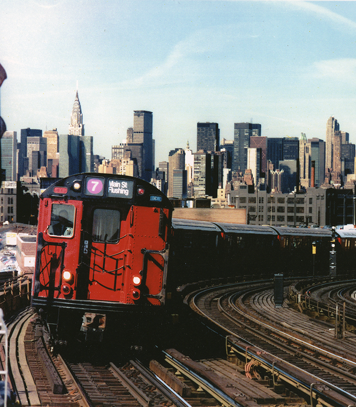 Redbird train on 7 Line