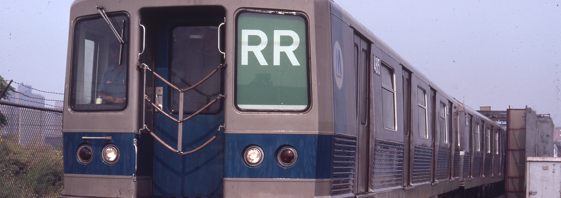 R-42 Subway Car with RR Route Indicator, Photo from the New York Transit Museum Collection