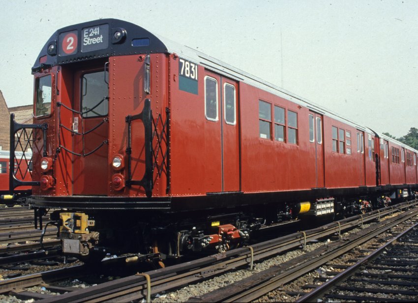 Redbird train on the tracks