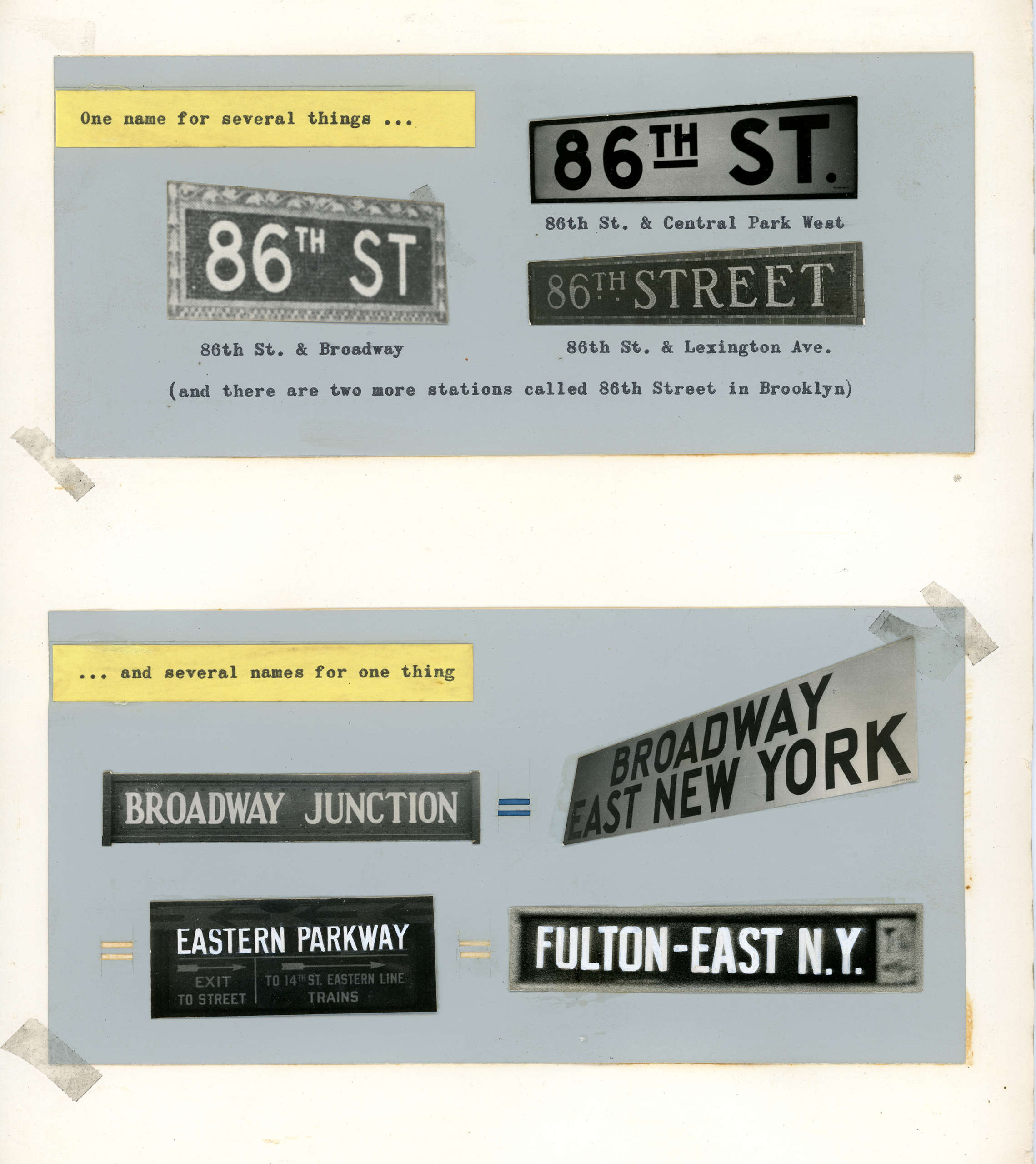 Excerpts from Out of the Labyrinth, by George Salomon, 1956 – 57, 2002.38; New York Transit Museum Collection.