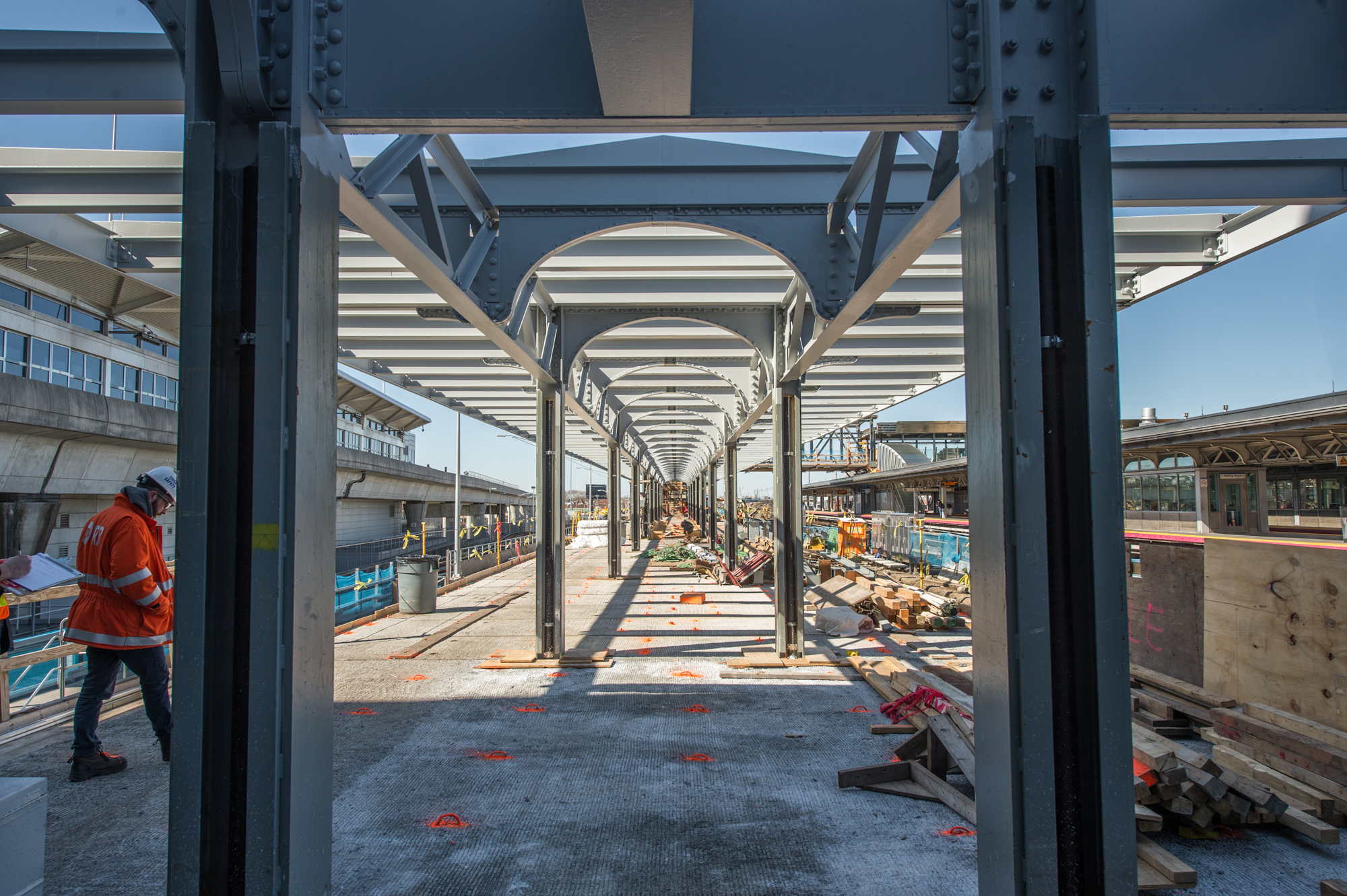 Platform F under construction, 2019  