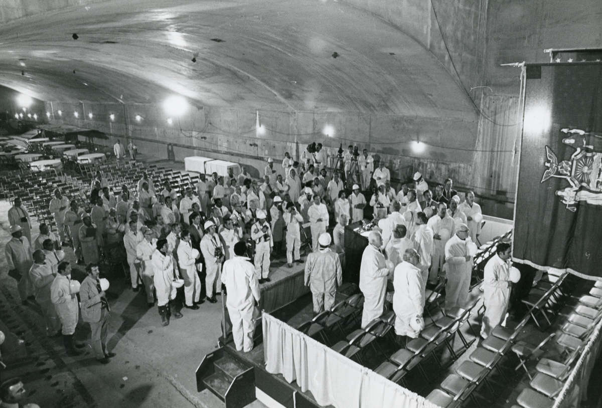 63rd Street Tunnel holing through ceremony, 1972 