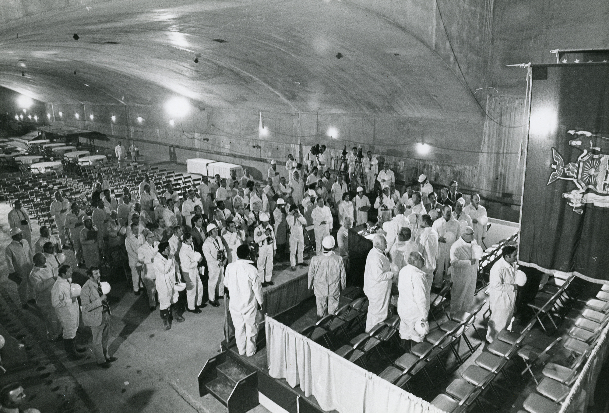 63rd Street Tunnel holing through ceremony, 1972