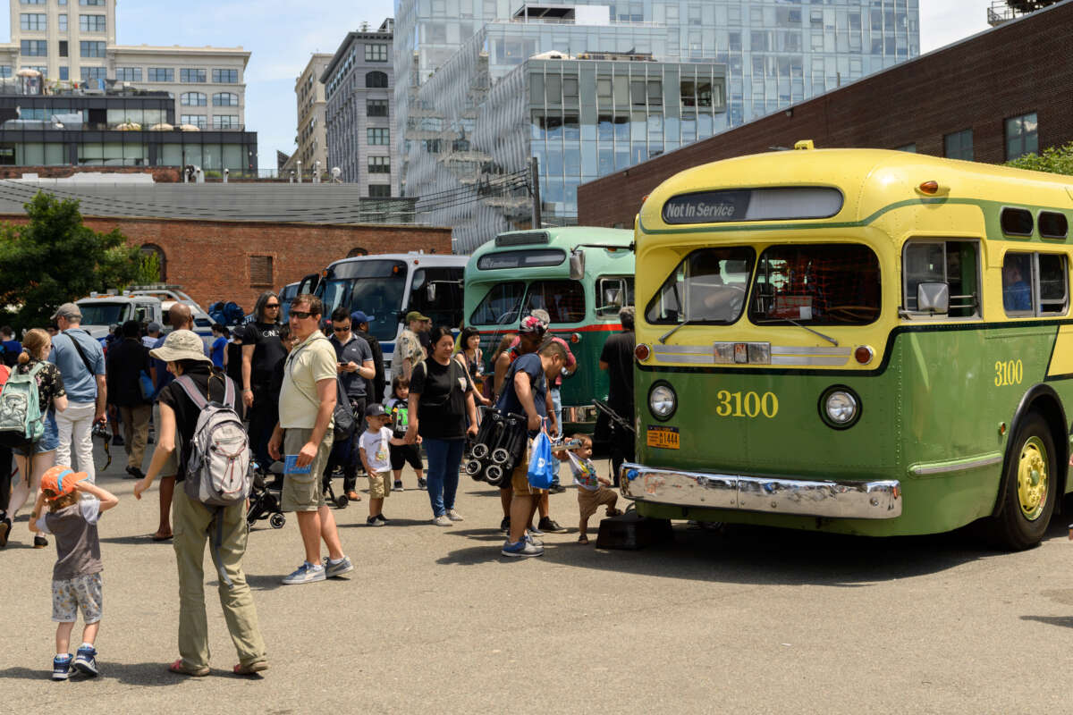 2019 Bus Festival featuring Bus 3100 in the foreground