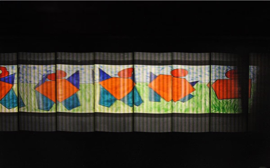 Snapshot of art installation "Masstransiscope"