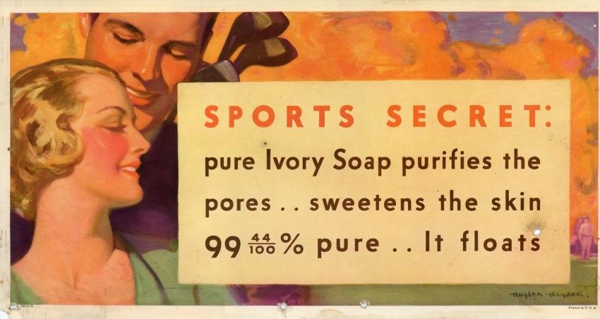 Ivory soap advertisement, c. 1930s