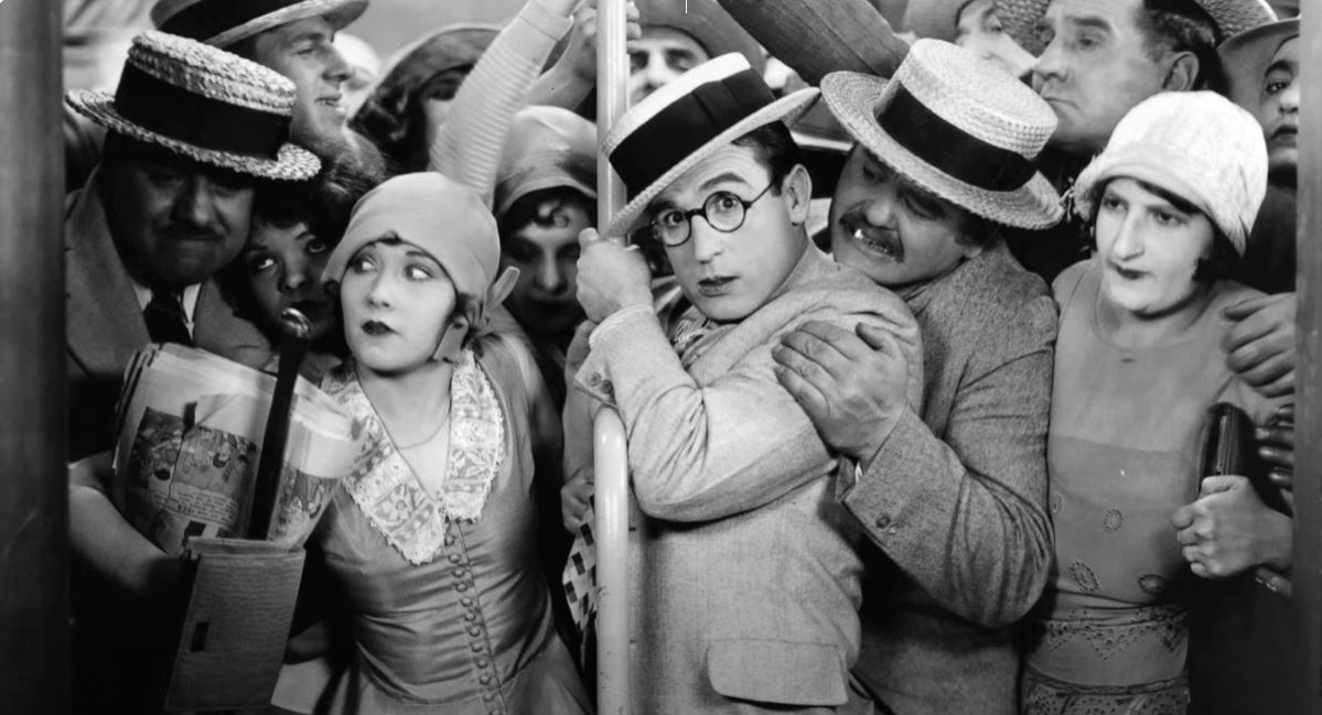 Still from film Speedy featuring Harold Lloyd.