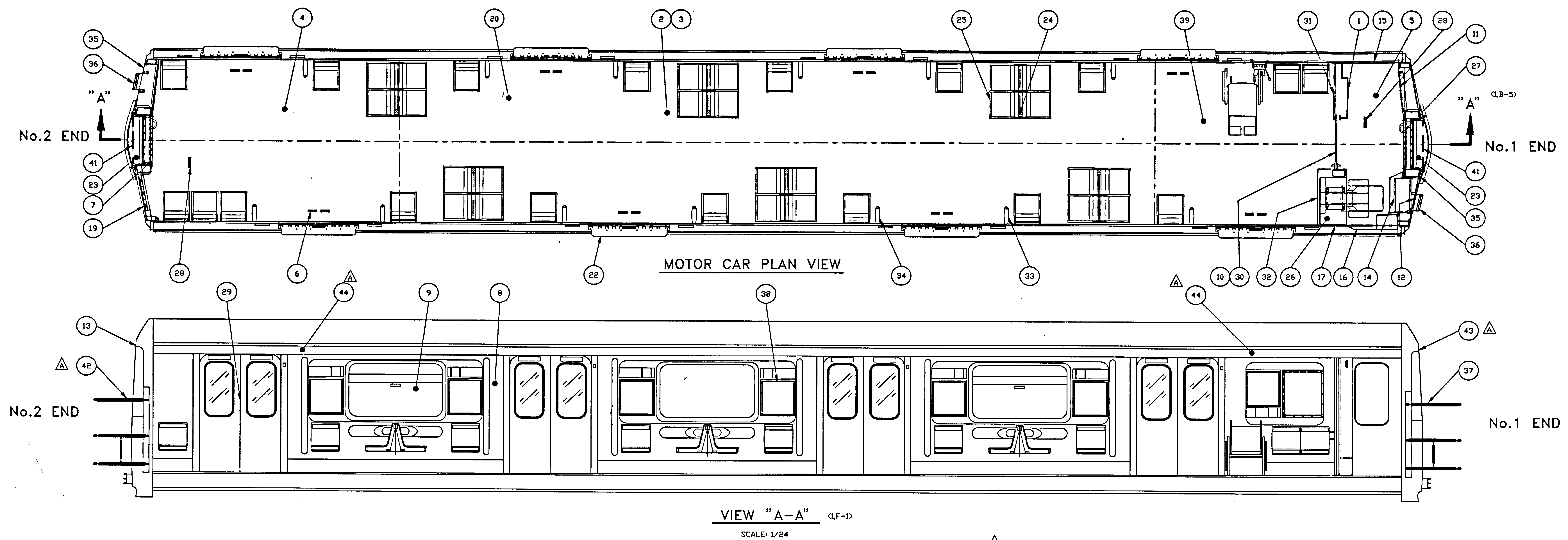 Interior finish drawing, 1991
