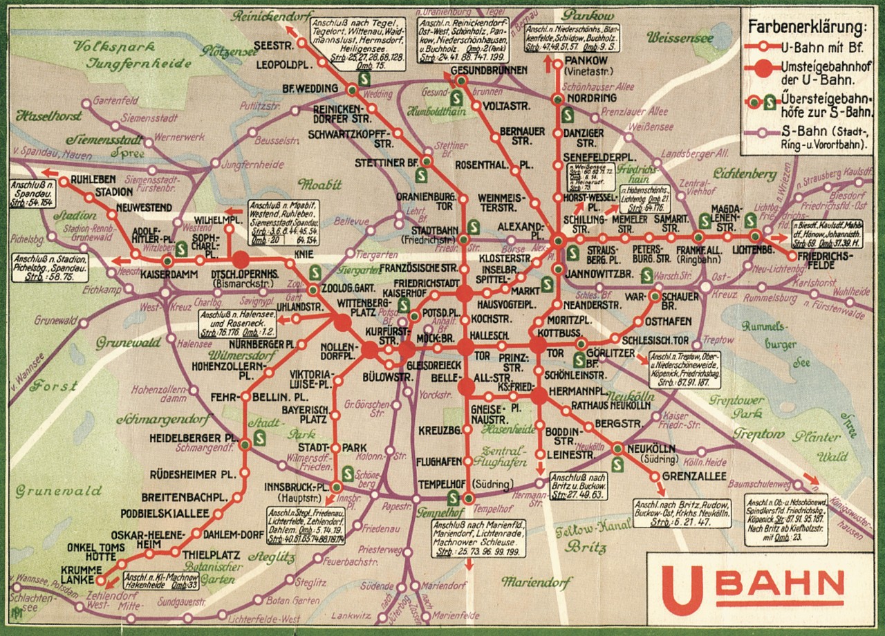 Berlin Map from 1934