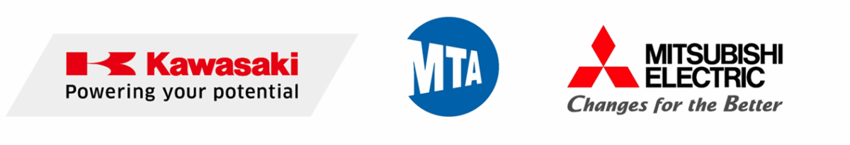 Kawasaki, MTA and Mitsubishi Electric Logo