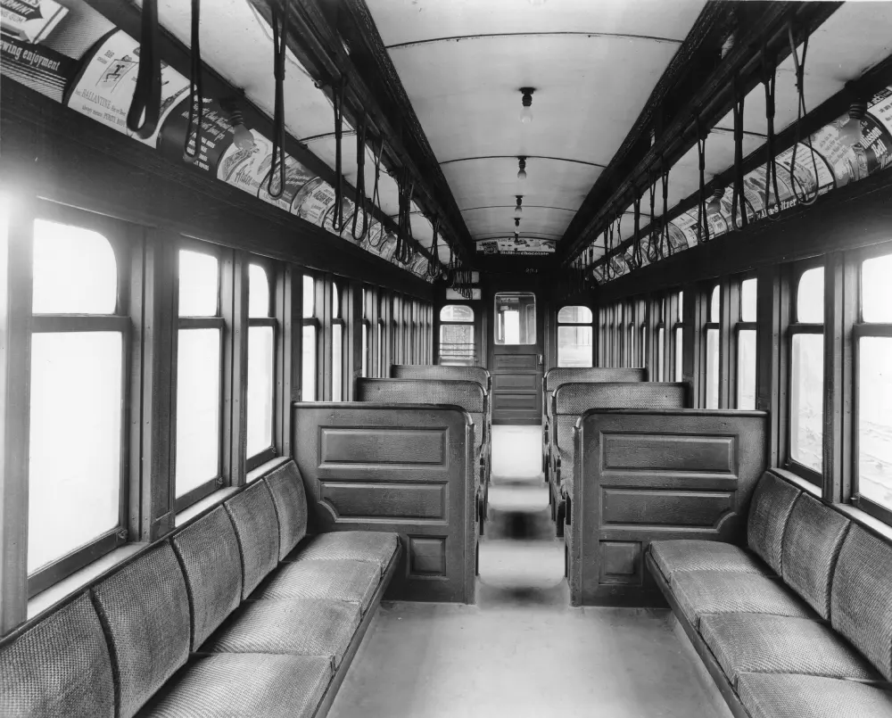 interior of a BU car
