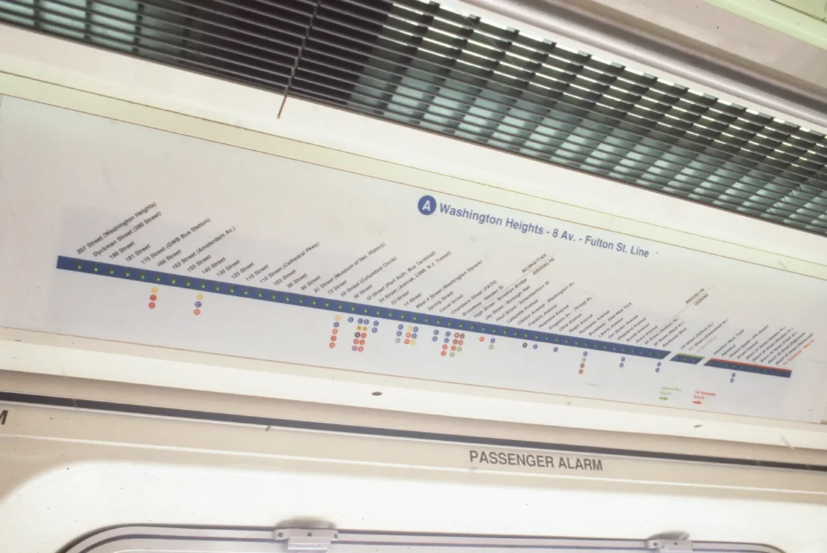 A strip map in an R110B