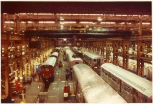 207th Street Maintenance Shop, c. 1980s
NYCTA Photographic Unit Collection
New York Transit Museum
