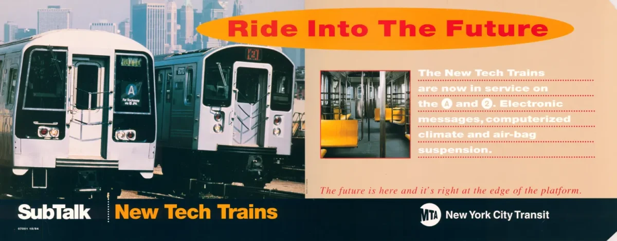 Poster announcing R110Bs entering service