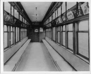 Interior of BU Gate Car
New York Transit Museum Collection
