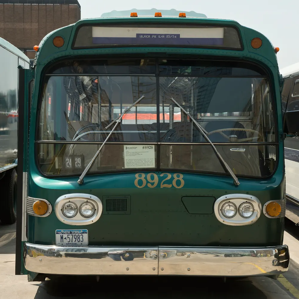 Green bus number 8928