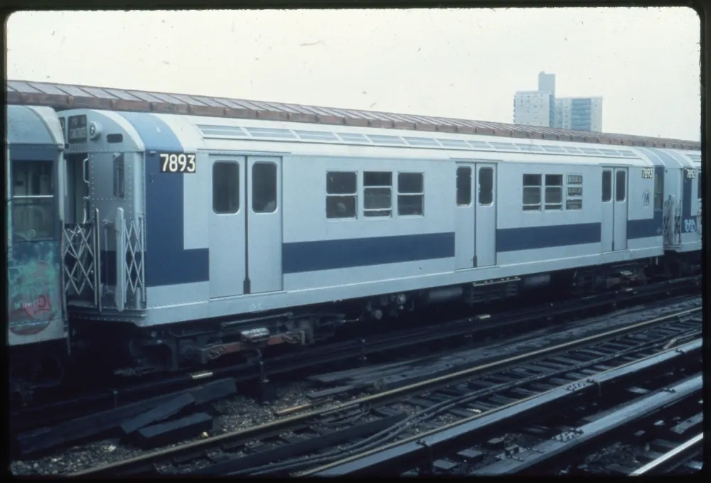 The Platinum Mist car, painted in silver-grey and blue