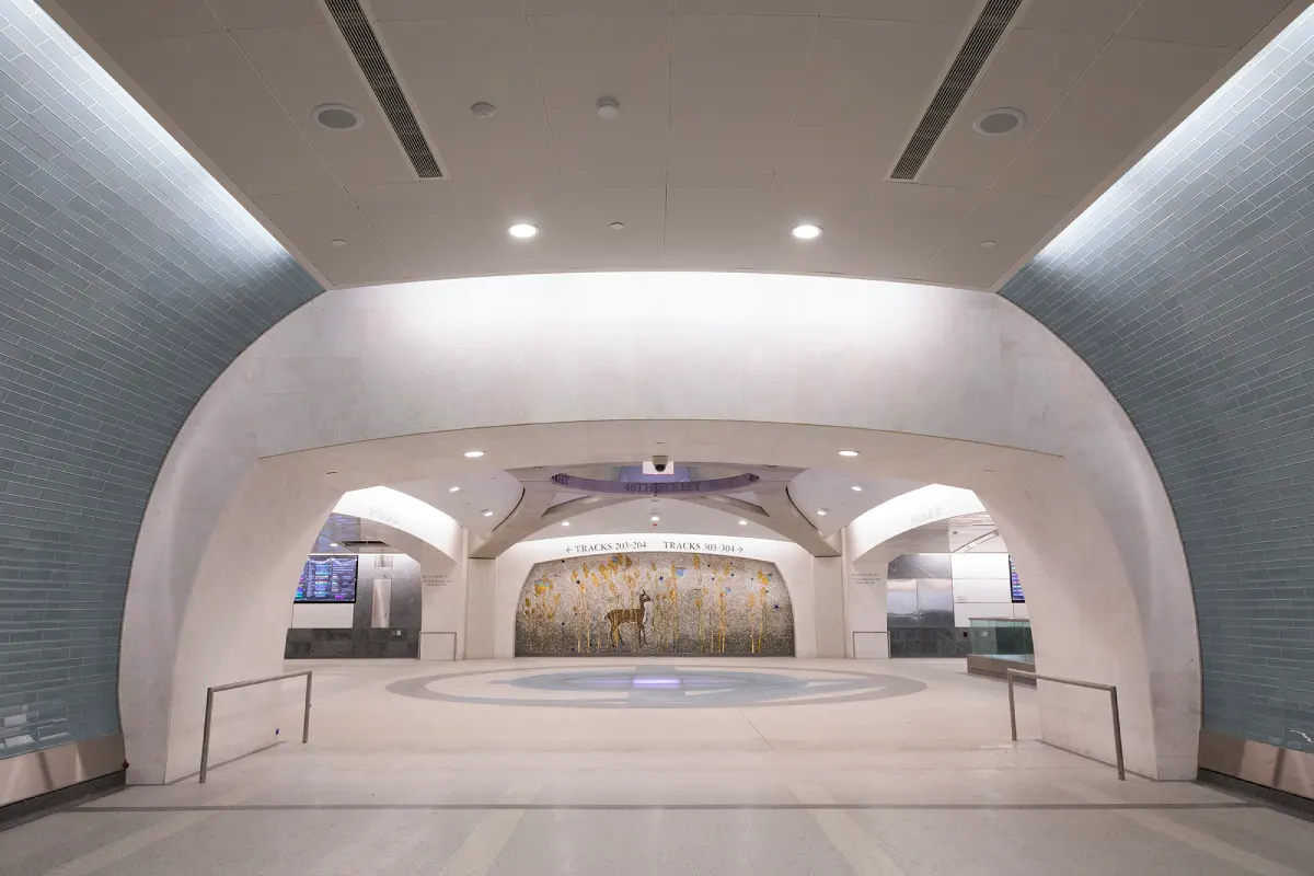 Kiki Smith artwork at Grand Central Madison