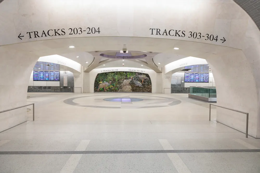 Mural inside Grand Central Madison