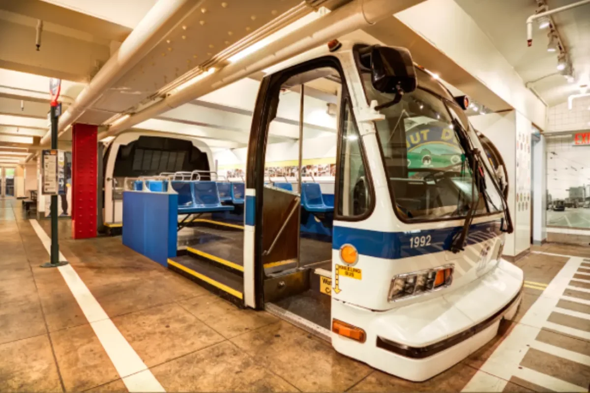 Transit bus exhibit