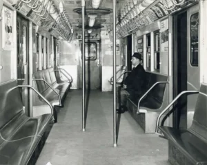 Interior of an R33 car, 1965
NYCTA Photographic Unit Collection
New York Transit Museum
