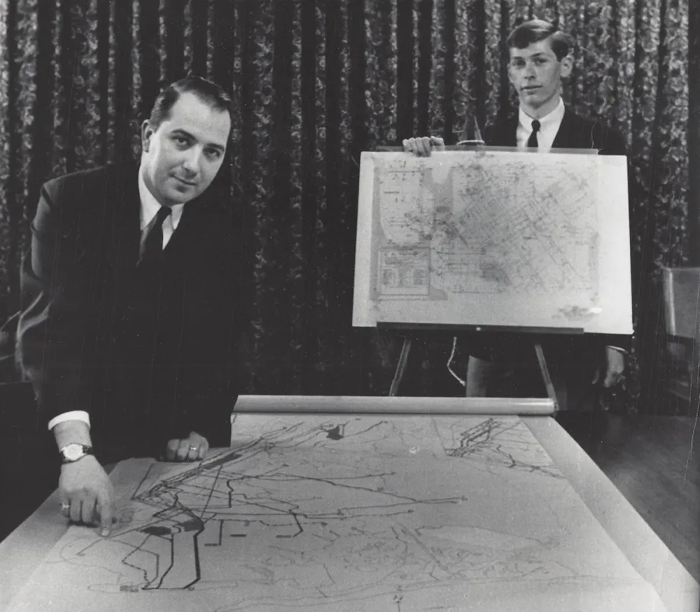 Raleigh D’Adamo holding subway map