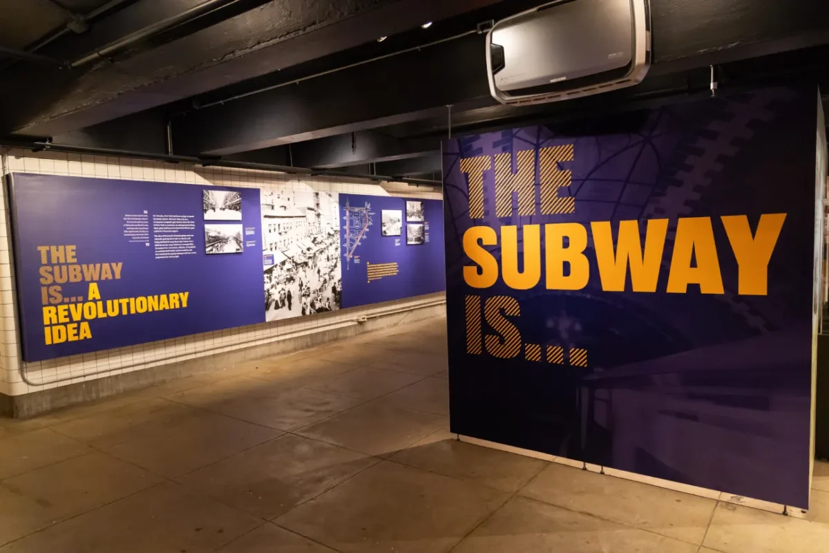 Interior of New York Transit Museum Exhibit