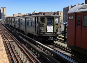 Lo-V on the rails with redbird visible in front