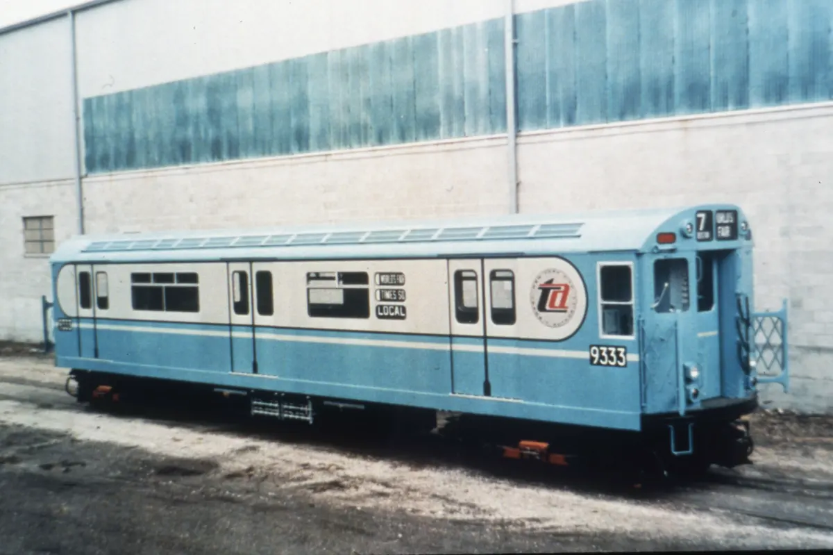 Blue R-33WF car, c. 1970s