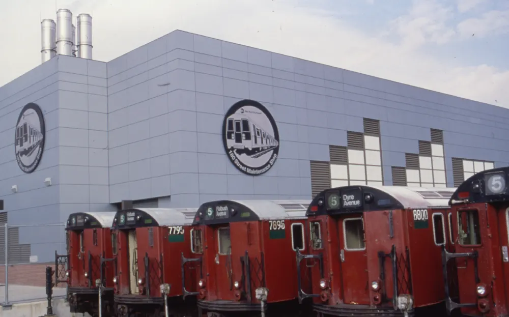 Redbirds at the E. 180th Street yard, c. 1980s