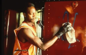 Cleaning a Redbird, post-1984
New York Transit Museum Collection

