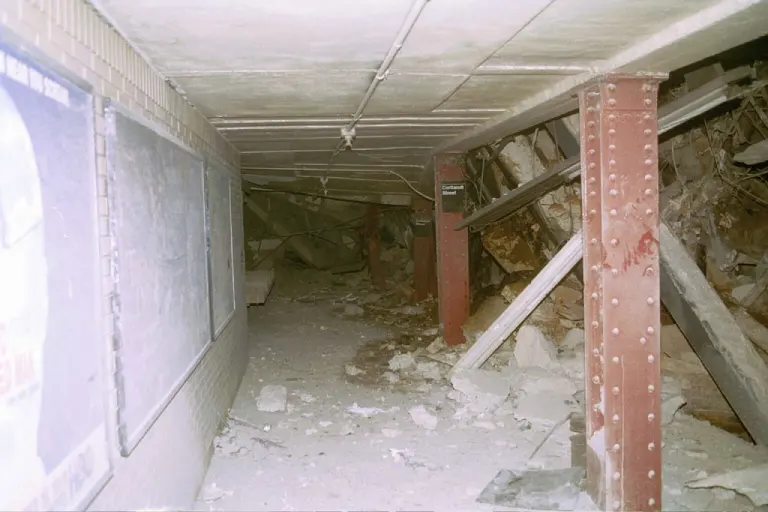 Court Street station after the 9/11 terrorist attacks