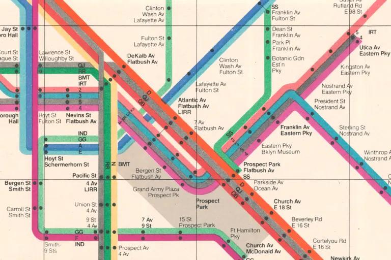 Detail from the Vignelli diagram map