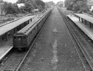 Lo-V at Morris Park Station, ca. 1950-1959
Subway Construction Photograph Collection
New York Transit Museum
