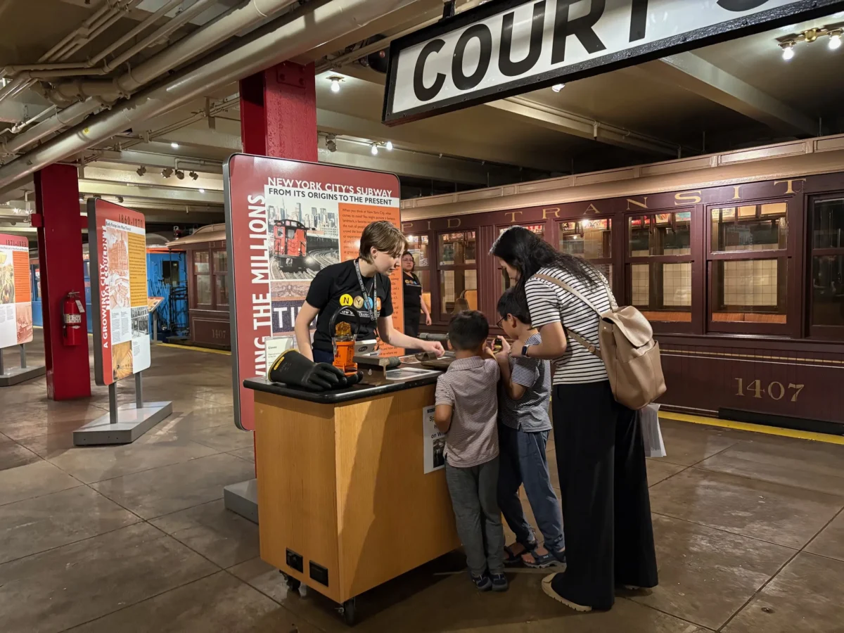 History on Wheels cart during museum program
