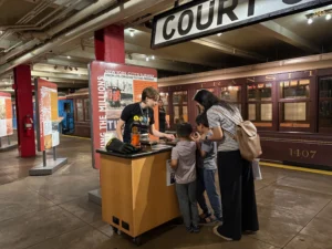 History on Wheels cart during museum program