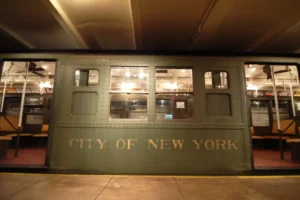 IND R1 ‘City-Car’ #100 (1930)
Manufacturer: American Car and Foundry Company (Berwick, Pennsylvania), 1930
Service: 1931-1970
Routes: BMT Sea Beach line (N), 1931; IND Eighth Avenue lines (A,C,E), Sixth Avenue lines (B,D,F), and Crosstown line (G), 1932-1970
