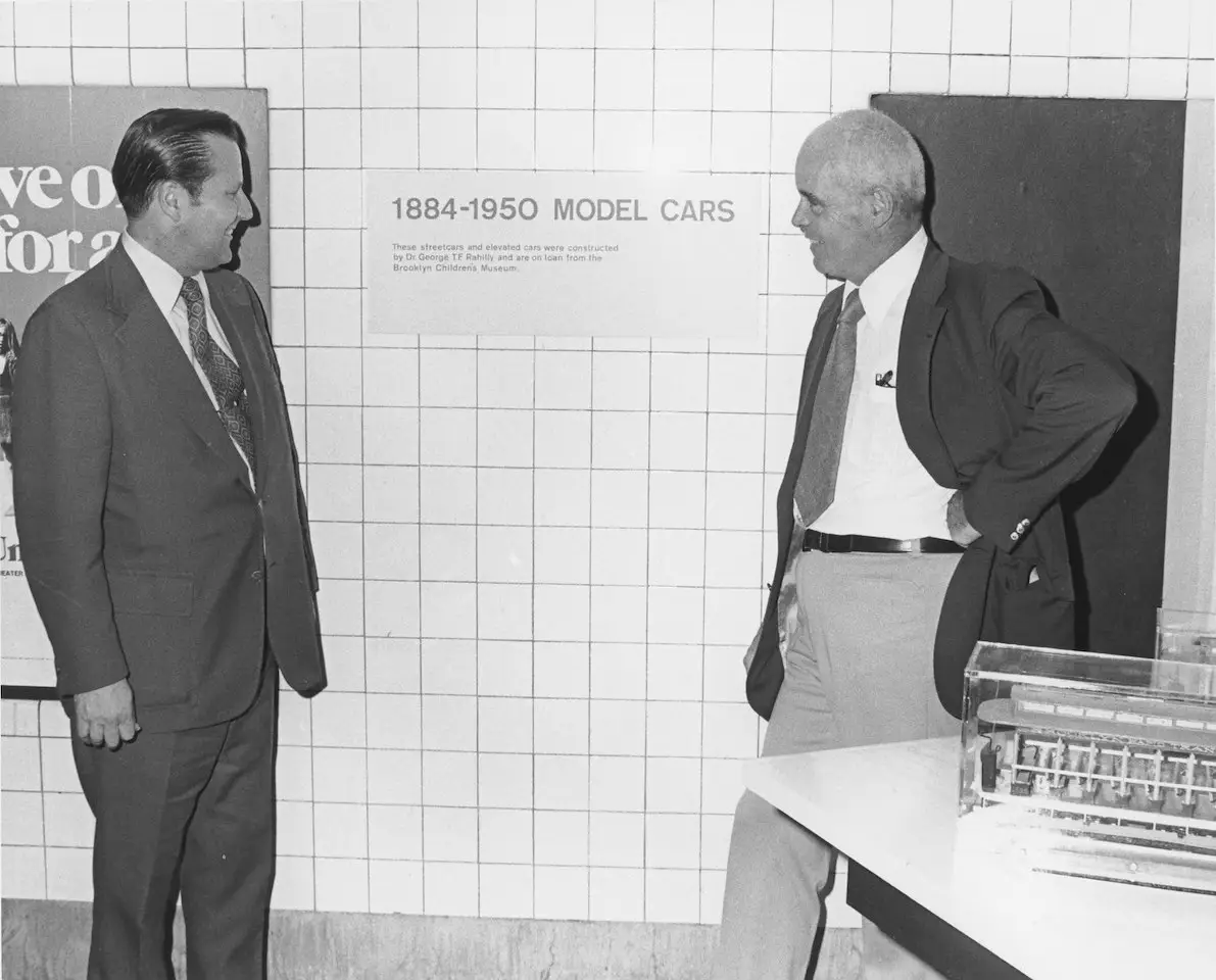 Dr. George Rahilly and Don Harold at the Transit Exhibition