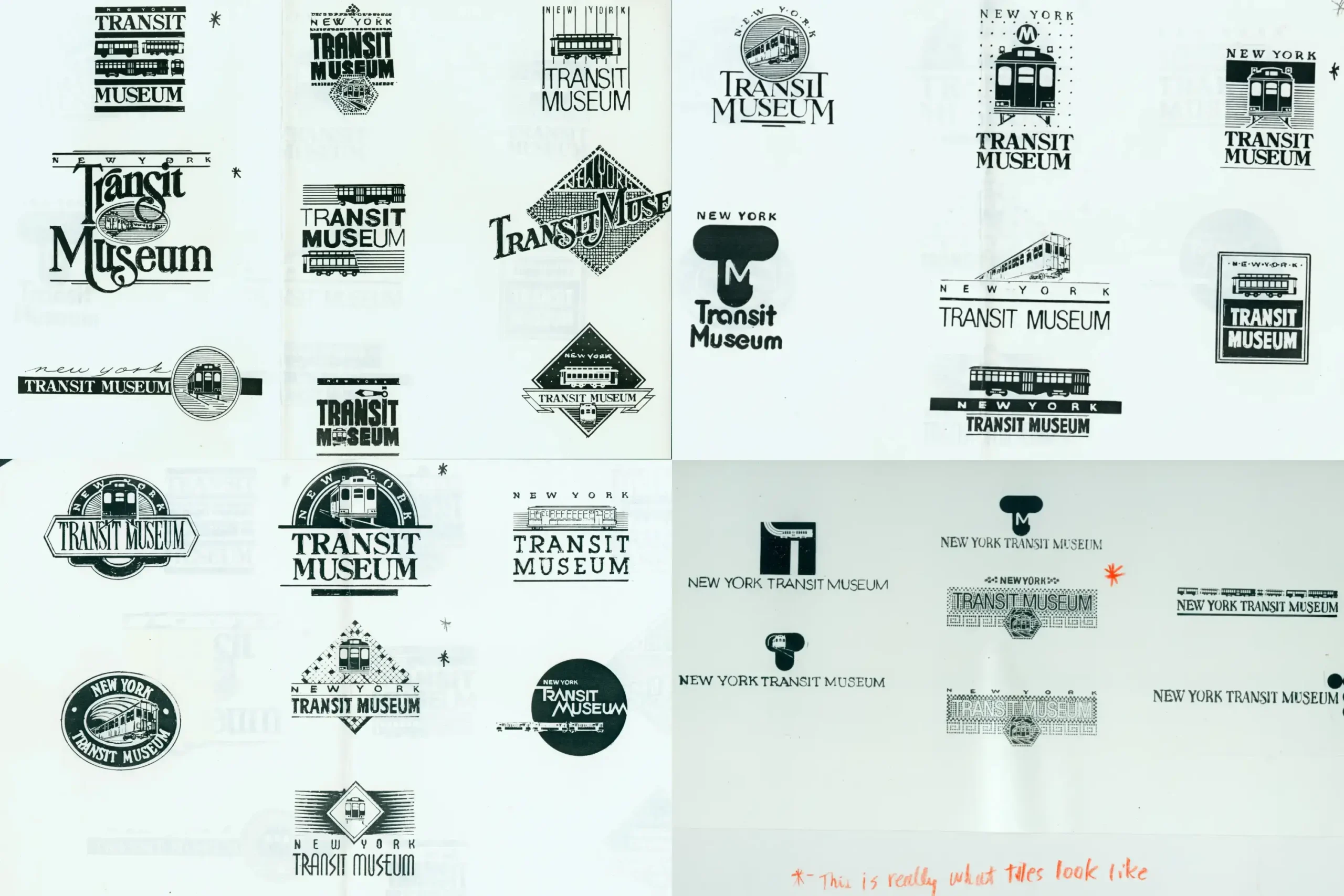 Alternative logo designs