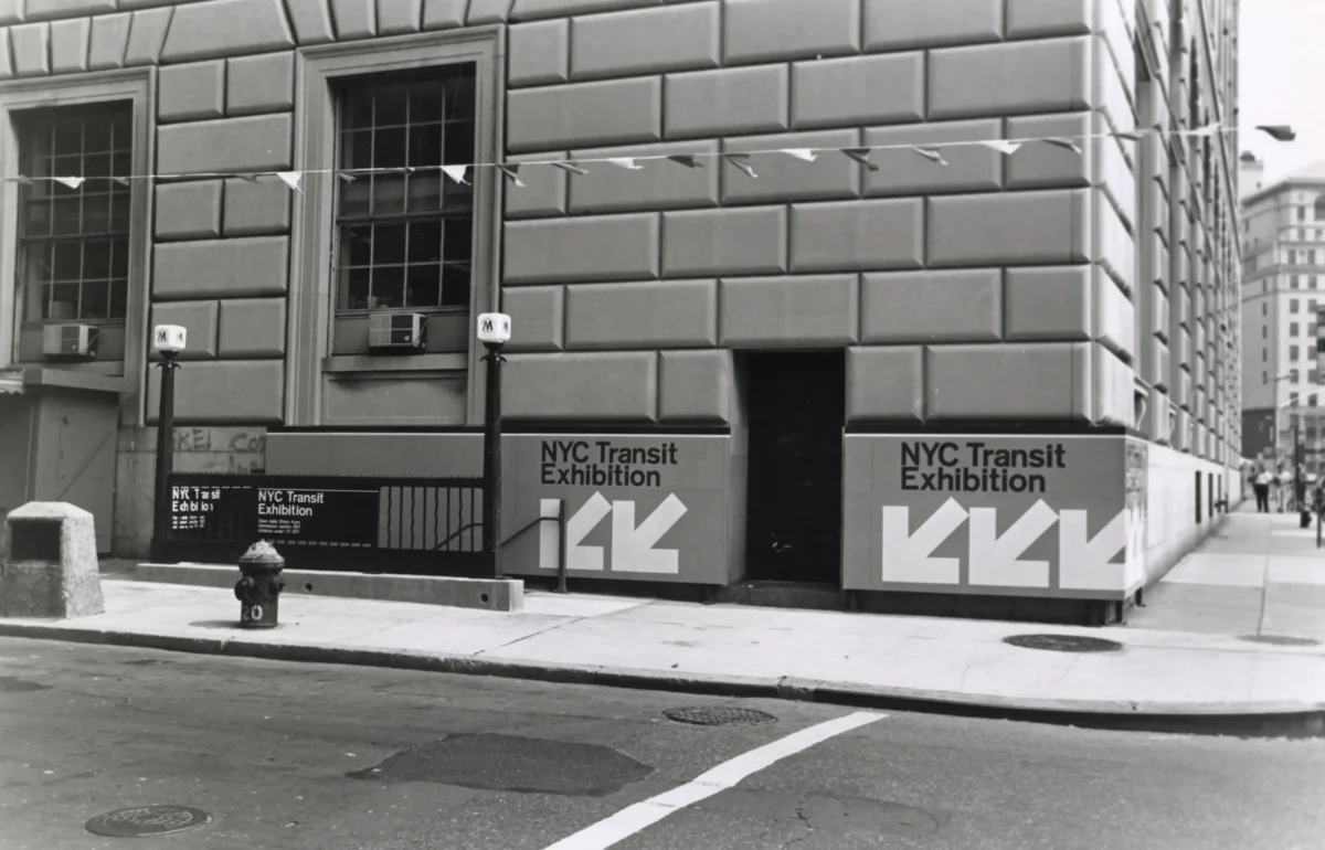 New York City Transit Exhibit Entrance in 1976