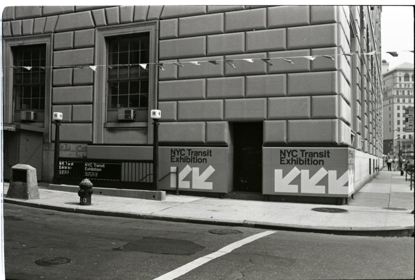 New York City Transit Exhibit Entrance in 1976